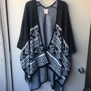 Merona Oversized Aztec Shrug Poncho